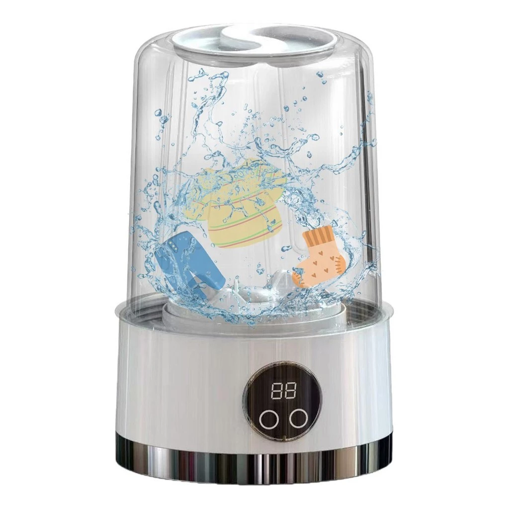 Mini Máquina de Lavar em Funcionamento